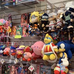 Too Cool - Anime figures and plush, along with Kirby and Sonic plush. Taken February 11, 2021