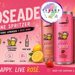 Savage Spirits & Deli - Those who love Rose and Lemonade. You will love these new Roseade spritzers. 3 flavors! Get yours for the Memorial weekend fun!