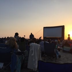 BeachFront Cinema - Lovely setting for a movie. Starts at 8pm. Windy & cold, so bring warm clothes and a blanket.