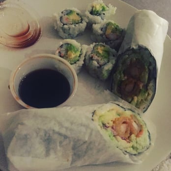 Sushi To Go - Shrimp tempura burrito and Cali rolls-- yummo! - Japanese Near Me - Voorhees Township, New Jersey Sushi To Go - Shrimp tempura burrito and Cali rolls-- yummo! - Japanese Near Me - Voorhees Township, New Jersey