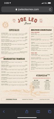 Menu photo 7 Joe Leo Fine Tex Mex Dallas, TX Menu photo 7 Joe Leo Fine Tex Mex Dallas, TX
