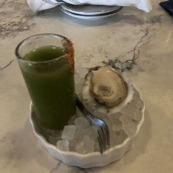 Pearl & Horn - Tipsy Oyster Shooter - New American Near Me - Pensacola, Florida