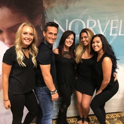 Sinfully Good Body & Soul - Some of our staff pictured with Norvell representative Brandon, at a sunless workshop held in Cleveland [2017].