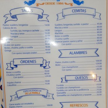 Taquería Los Ángeles - Menu - Mexican Near Me - Puebla, PUE Taquería Los Ángeles - Menu - Mexican Near Me - Puebla, PUE