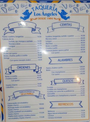Menu photo 1 Taquería Los Ángeles Puebla, PUE Menu photo 1 Taquería Los Ángeles Puebla, PUE