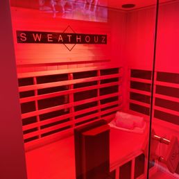 The infrared sauna private suite. The infrared sauna private suite.