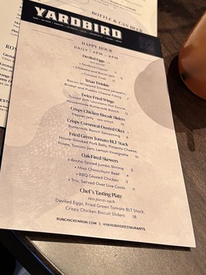 Menu photo 7 Yardbird Denver, CO