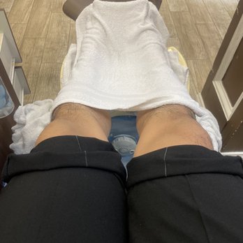 Elite Nails and Spa - Hot towel for feet during pedicure (: - Nail Salons Near Me - Colonial Heights, Virginia