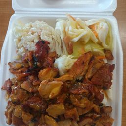Honey mustard barbecue chicken meal