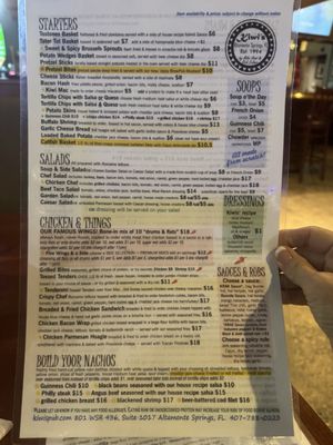 Menu photo 7 Kiwi's Pub & Grill Altamonte Springs, FL
