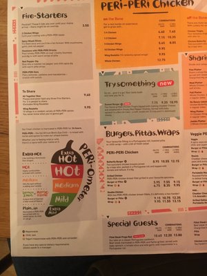 Menu photo 8 Nando's London, XGL Menu photo 8 Nando's London, XGL