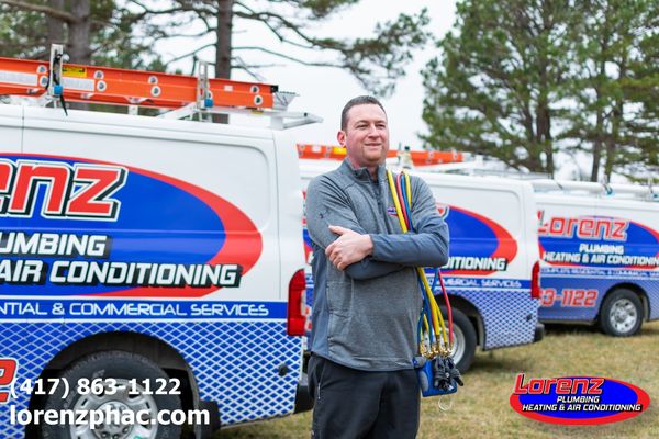Lorenz Plumbing Heating and Air Conditioning Logo