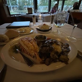 Field's at the Wilderness - My dinner was delicious. A nice touch was the cocktail fork, which I don't see much these days, and really appreciate with seafood. - Steakhouses Near Me - Wisconsin Dells, Wisconsin