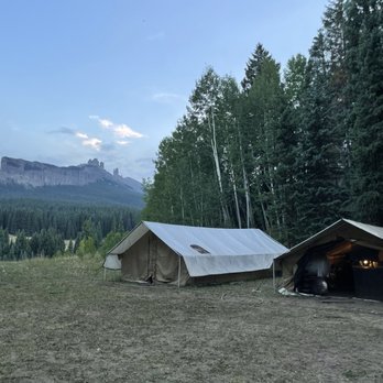 Tenderfoot Outfitters - Dining tent on right - Tours Near Me Tenderfoot Outfitters - Dining tent on right - Tours Near Me