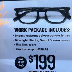Visionworks - One of their specials. Not sure how long this will last, so come take advantage of it while you can.