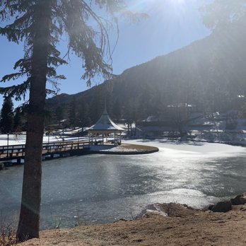 Pantry Restaurant - Frozen Lake across from restaurant - American Near Me - Green Mountain Falls, Colorado Pantry Restaurant - Frozen Lake across from restaurant - American Near Me - Green Mountain Falls, Colorado