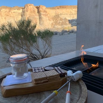 Amangiri - Love the s'more kit that you can order. They even have a gluten free option!! - Resorts Near Me - Canyon Point, Utah Amangiri - Love the s'more kit that you can order. They even have a gluten free option!! - Resorts Near Me - Canyon Point, Utah