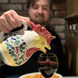 Pizzeria Pulcinella - Lots of character, fun place with a good house red wine.