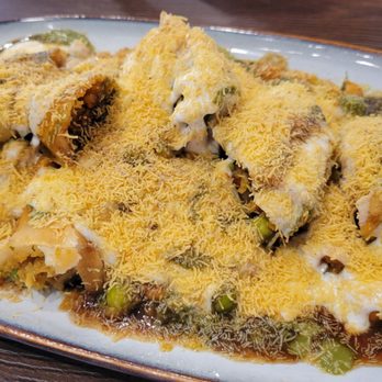 RASAM - Authentic Flavors of India - Samosa Chaat appetizer. Excellent. - Indian Near Me - Corona, California RASAM - Authentic Flavors of India - Samosa Chaat appetizer. Excellent. - Indian Near Me - Corona, California