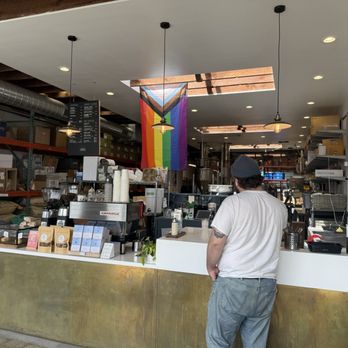Andytown Roastery, Training Lab, & Coffee Supply - Photo 6: Order counter and behind is the roastery - Coffee & Tea Near Me - San Francisco, California Andytown Roastery, Training Lab, & Coffee Supply - Photo 6: Order counter and behind is the roastery - Coffee & Tea Near Me - San Francisco, California
