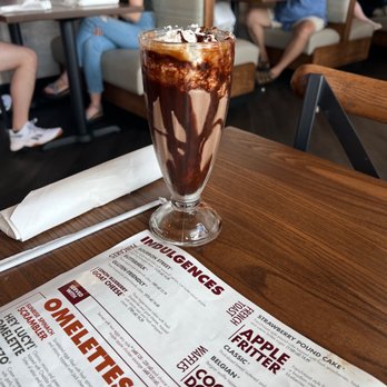 Another Broken Egg Cafe - a chocolate milkshake - Breakfast & Brunch Near Me - Warner Robins, Georgia