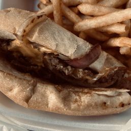 Cheese steak to go Cheese steak to go