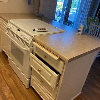 Asha Construction - Old kitchen with very very little room to prep food - General Contractors Near Me
