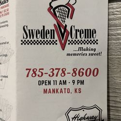 Sweden Cream - Menu