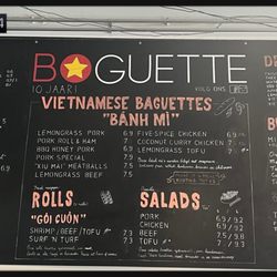 Boguette - Menu as-of 1/20/2024