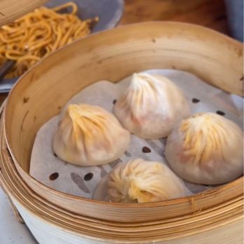 Dumpling Home - Numb and Spicy Pork Xiao Long Bao. Filling was really tender and flavorful. - Dim Sum Near Me - San Francisco, California