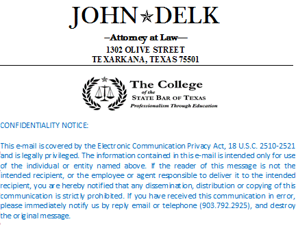 John Delk Attorney at Law