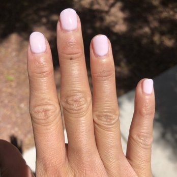 Lotus Nails - Different nail lengths and again gaps between the cuticle and gel polish. - Nail Salons Near Me - Las Vegas, Nevada