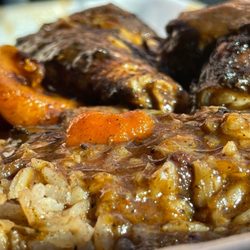 C & L Jamaican Restaurant - Jerk Chicken Rice and Peas