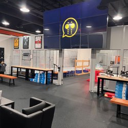 District Hockey HQ - Comfortable sitting area, retail, and training facilities.