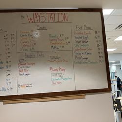 Way Station - Menu board