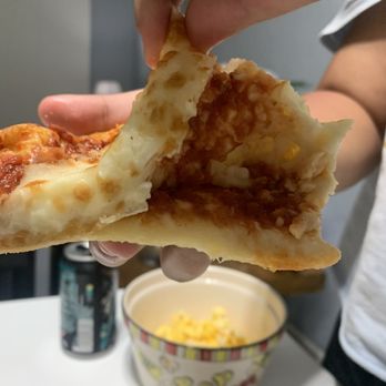 Domino's Pizza - Cheese pizza loaded with cheese to look like the pan I ordered! Absolute idiots! - Pizza Near Me - Clewiston, Florida Domino's Pizza - Cheese pizza loaded with cheese to look like the pan I ordered! Absolute idiots! - Pizza Near Me - Clewiston, Florida