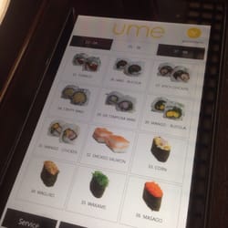 Ume - Interactive menu on the tablet. Just select up to 5 options per person and hit order!