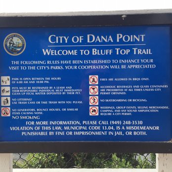 Bluff Top Trail - Parks Near Me - Dana Point, California