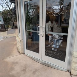 Exterior outside entrance of Simply Crepes - Raleigh, North Carolina Exterior outside entrance of Simply Crepes - Raleigh, North Carolina