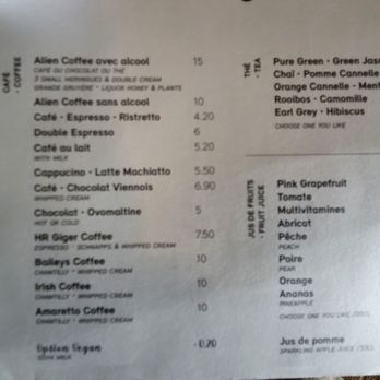H.R. Giger Museum Bar - Menu - Bars Near Me - Gruyères, FR