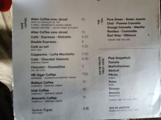 Menu photo 1 H.R. Giger Museum Bar Gruyères, FR