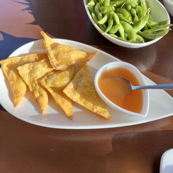 Jacky's Waterplace - Crab rangoons and edamame - Sushi Bars Near Me - Providence, Rhode Island