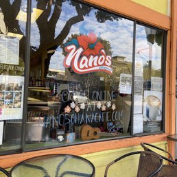 Exterior outside entrance of Nano's Ohana Cafe - Sign - Half Moon Bay, California Exterior outside entrance of Nano's Ohana Cafe - Sign - Half Moon Bay, California