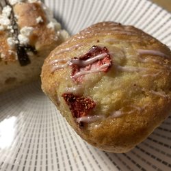 Beverly Farmers' Market - Strawberry Coffee Cake Muffin -- Source Bakery