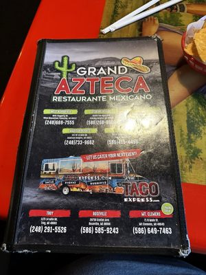 Menu photo 4 Grand Azteca Madison Heights, MI