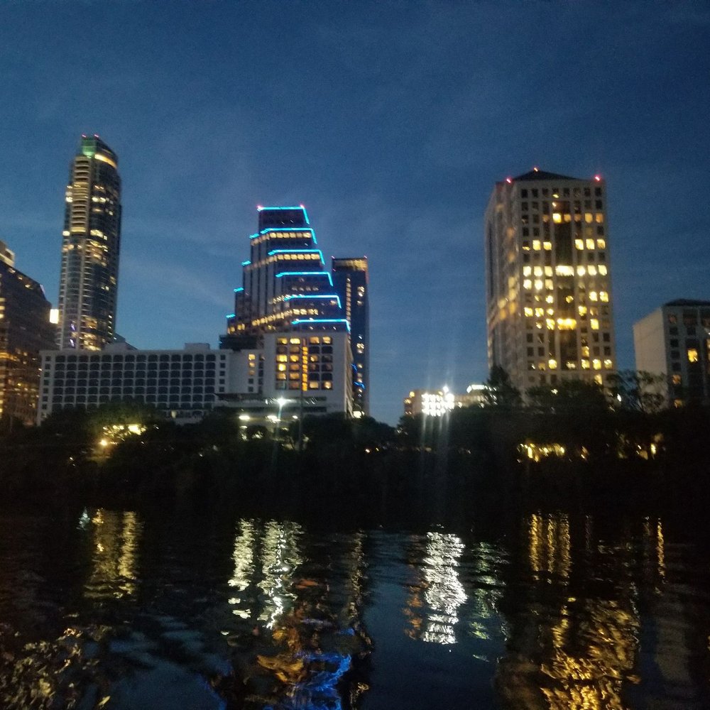 Lone Star Kayak Tours - Going back after viewing bats - Paddleboarding Near Me - Austin, Texas Lone Star Kayak Tours - Going back after viewing bats - Paddleboarding Near Me - Austin, Texas