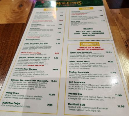 Menu photo 4 Midleton's Bar & Grill Tulsa, OK