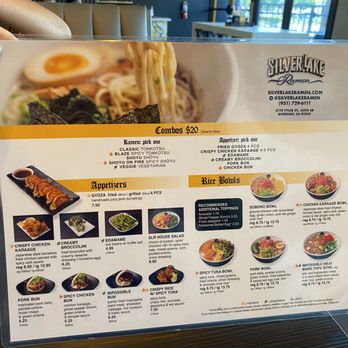 Silverlake Ramen - Menu - Noodles Near Me - Riverside, California