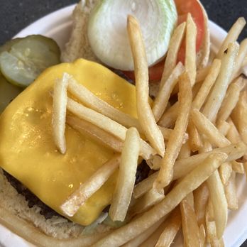 Quatman Cafe - Cheeseburger and fries. - Burgers Near Me - Norwood, Ohio Quatman Cafe - Cheeseburger and fries. - Burgers Near Me - Norwood, Ohio