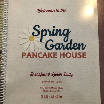Spring Garden Restaurant - Menu - Breakfast & Brunch Near Me - Myrtle Beach, South Carolina